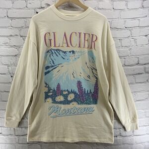 Grayson Threads Sweatshirt Sz S Glacier Montana Off White Pullover